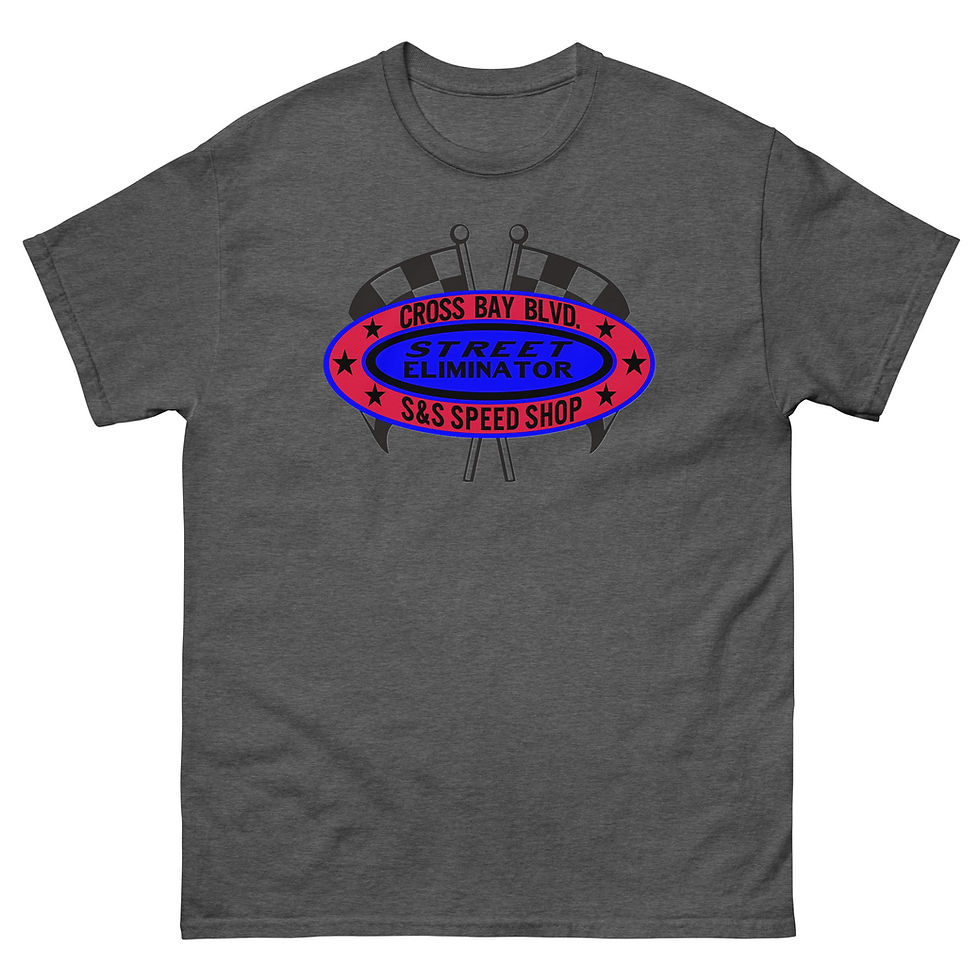 Thumbnail: CROSS BAY BLVD. T-shirt by Race City Retro