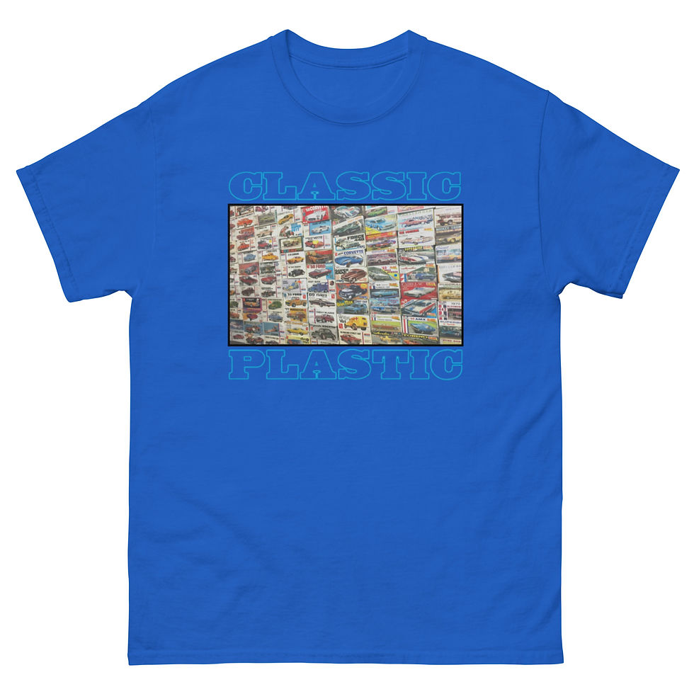 Thumbnail: CLASSIC PLASTIC VINTAGE MODEL CAR KITS T SHIRT Johan MPC AMT Monogram Revell