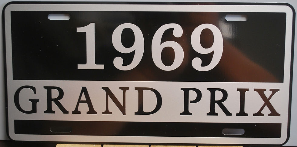Thumbnail: GRAND PRIX Year License Plate Tag