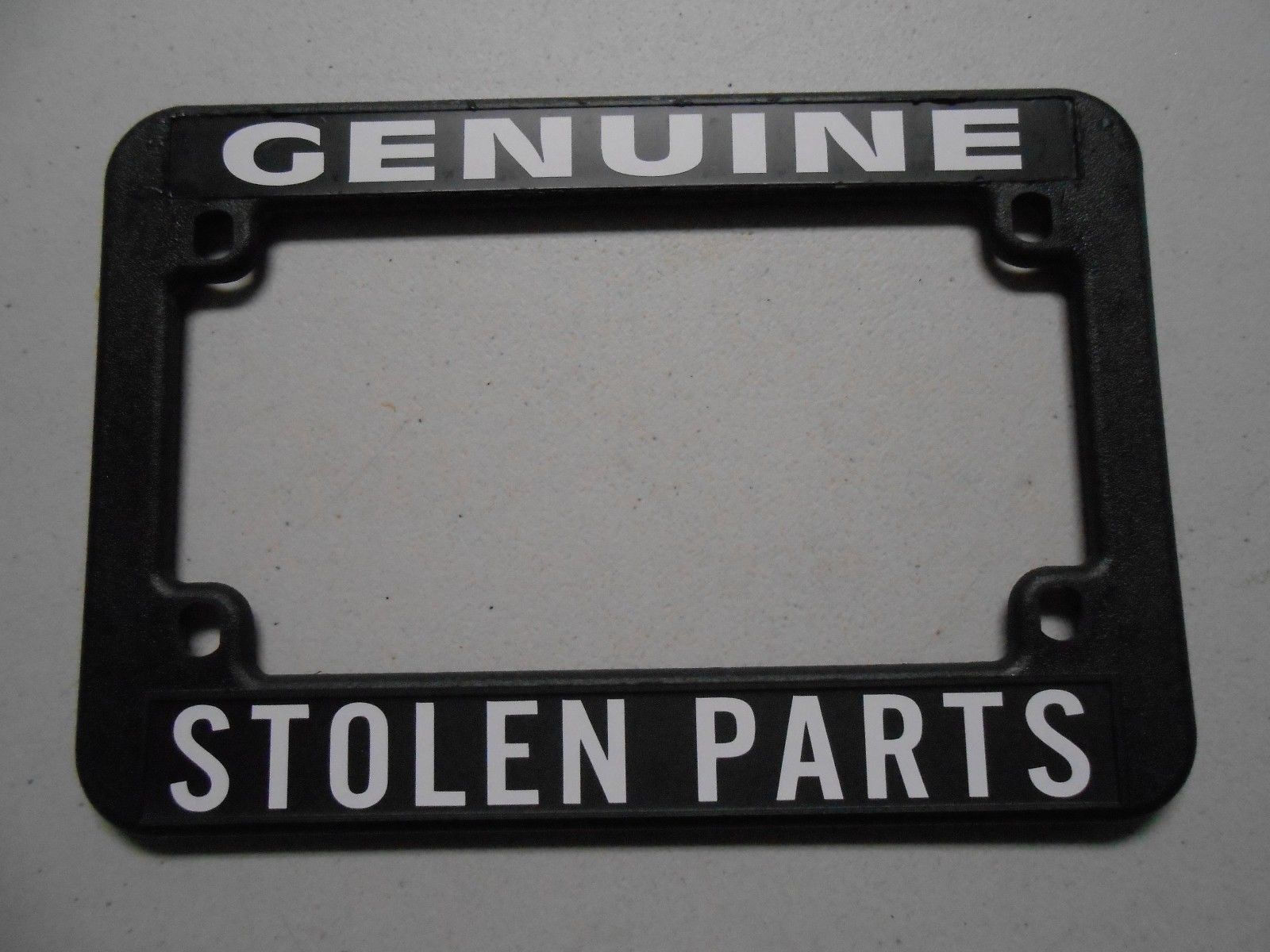 GENUINE STOLEN PARTS Motorcycle License Plate Frame