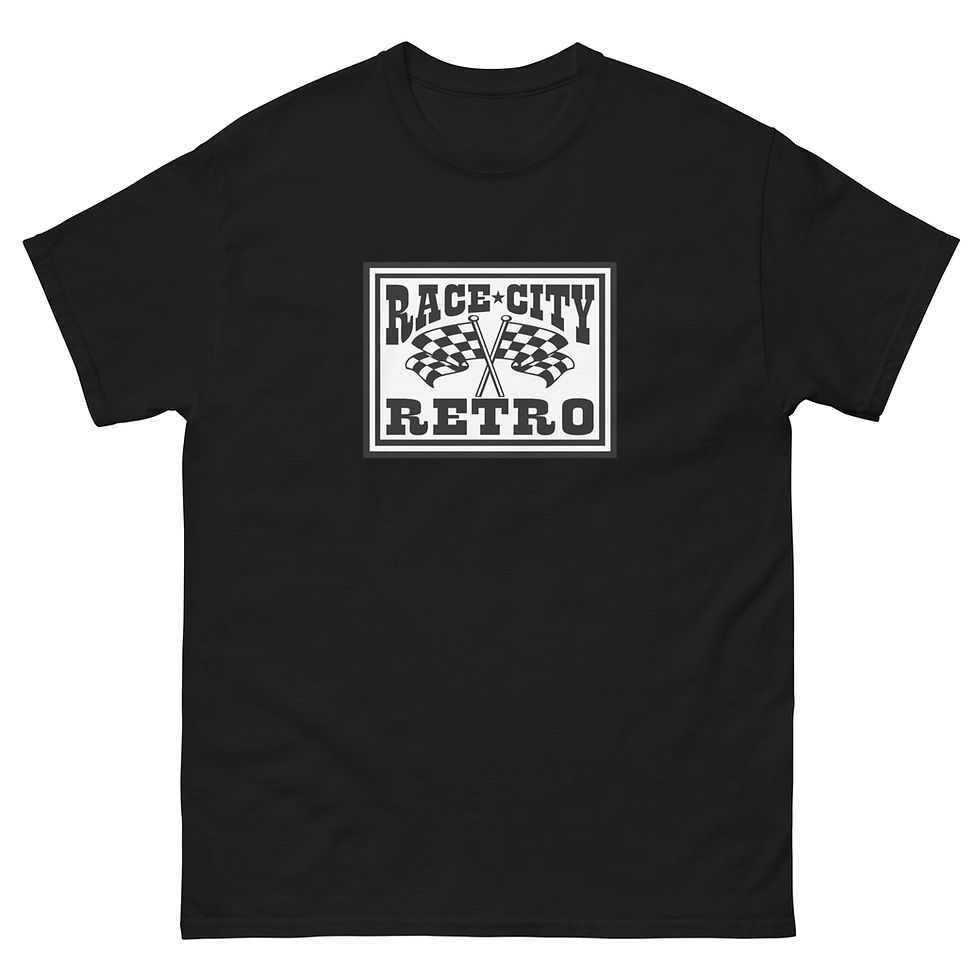 Thumbnail: RACE CITY RETRO LOGO A GO-GO T-shirt by Race City Retro