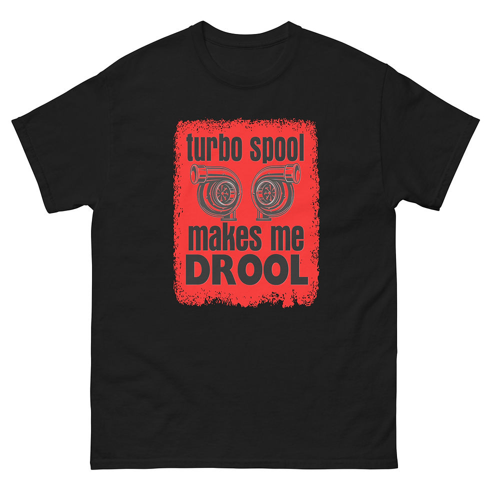 Thumbnail: TURBO SPOOL MAKES ME DROOL T-shirt by Race City Retro