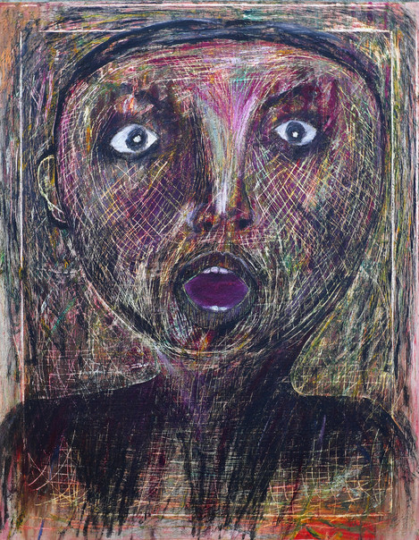 He, 2008. Oil Canvas. 18 X 24 inches