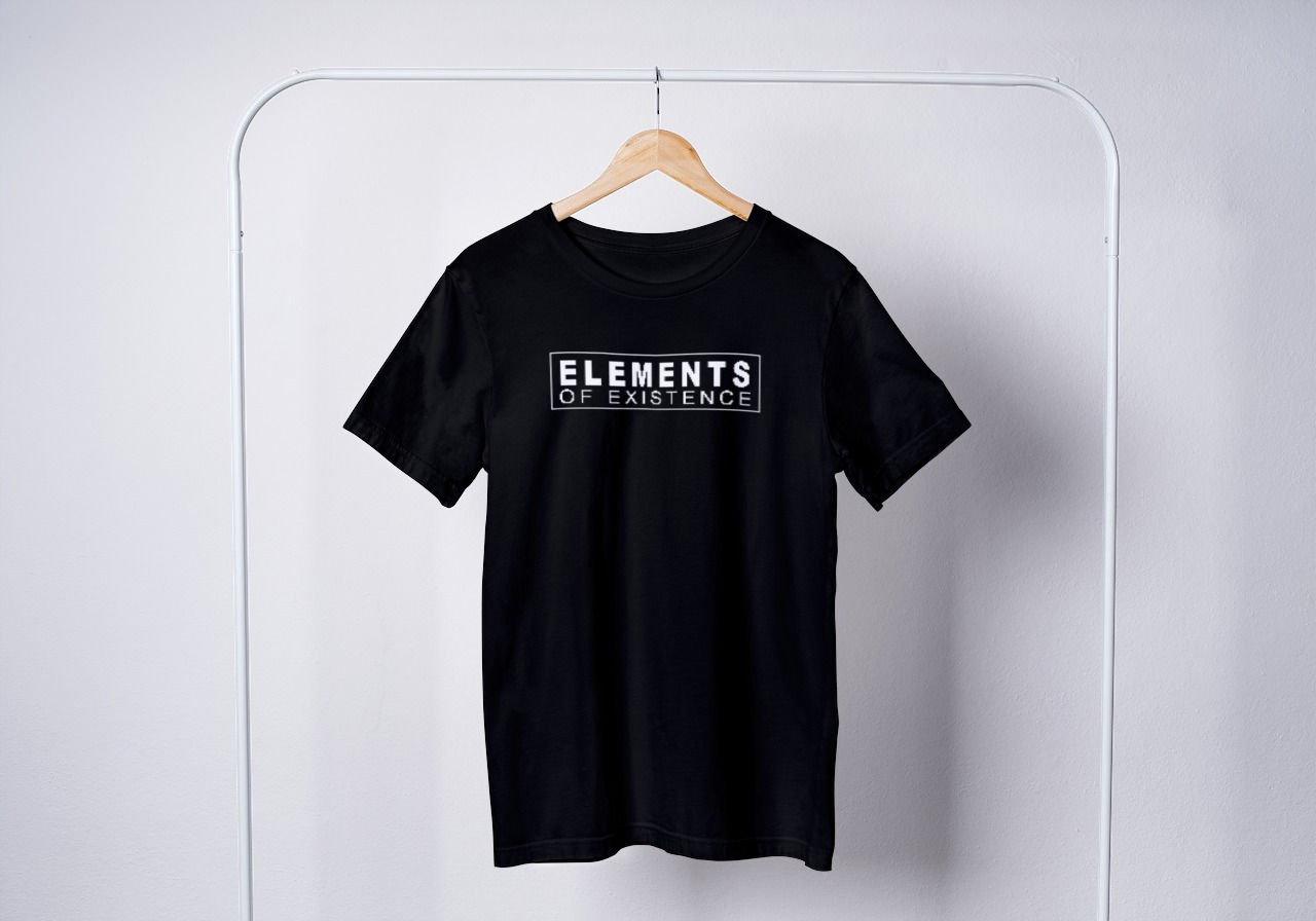 New Design Elements of Existence  Front Print Tshirt White Vinyl