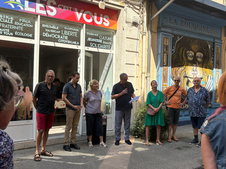 Discours Paul Planque, inauguration permanence "Alès, c'est Vous"