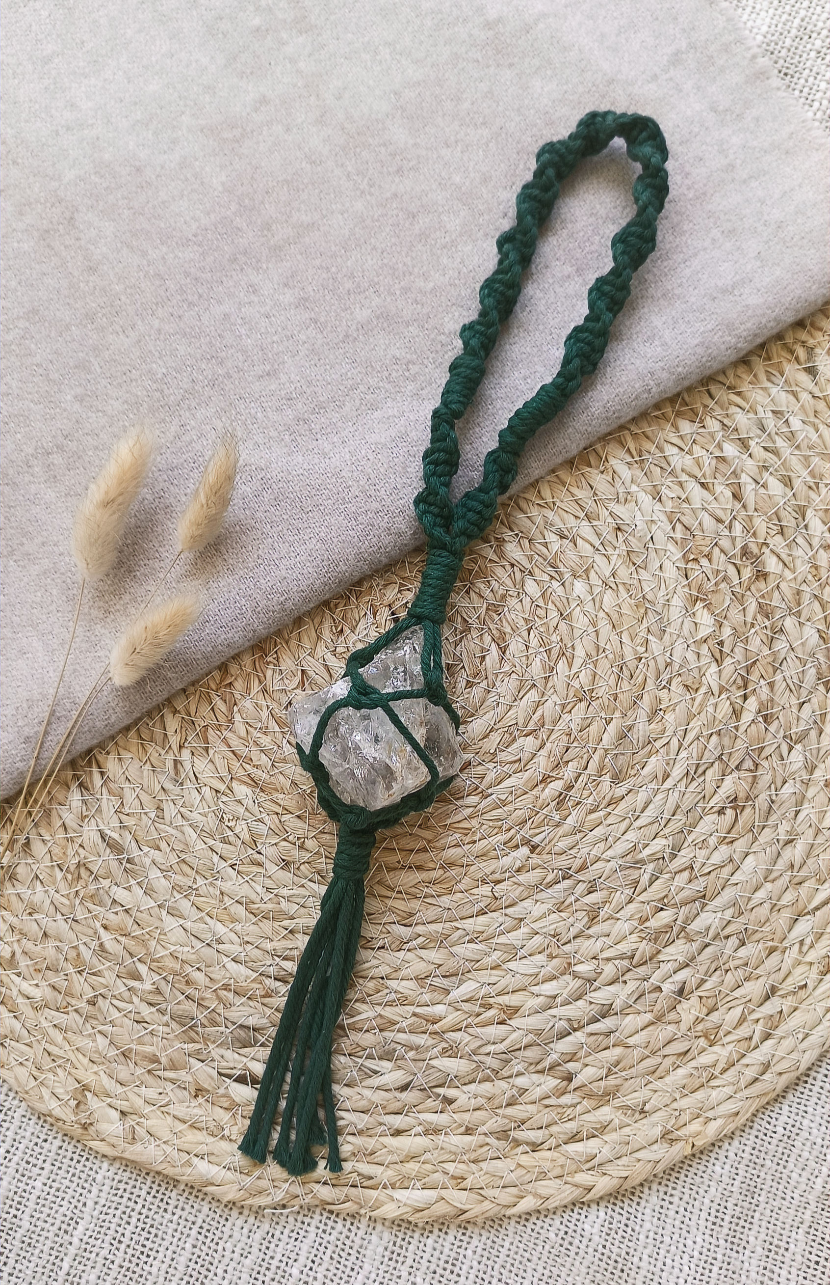 Edelsteen hanger - Bergkristal ruw