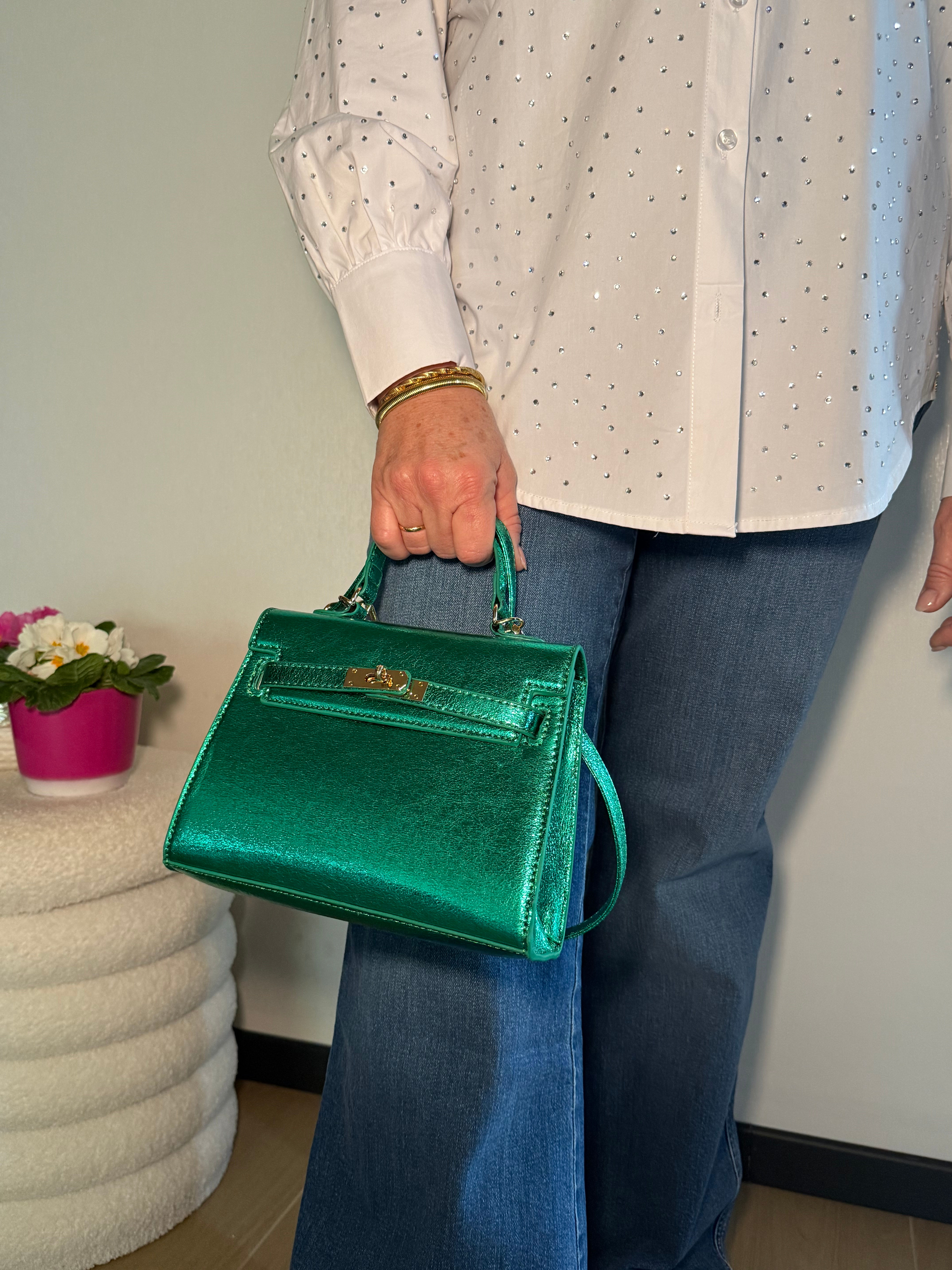 Emily schoudertas - Groen