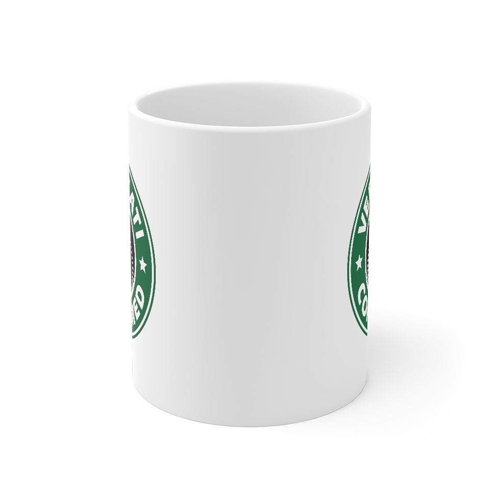 Thumbnail: Verminati Confirmed 11oz White Mug, Rat Coffee Mug / Stylish Rat Carrier
