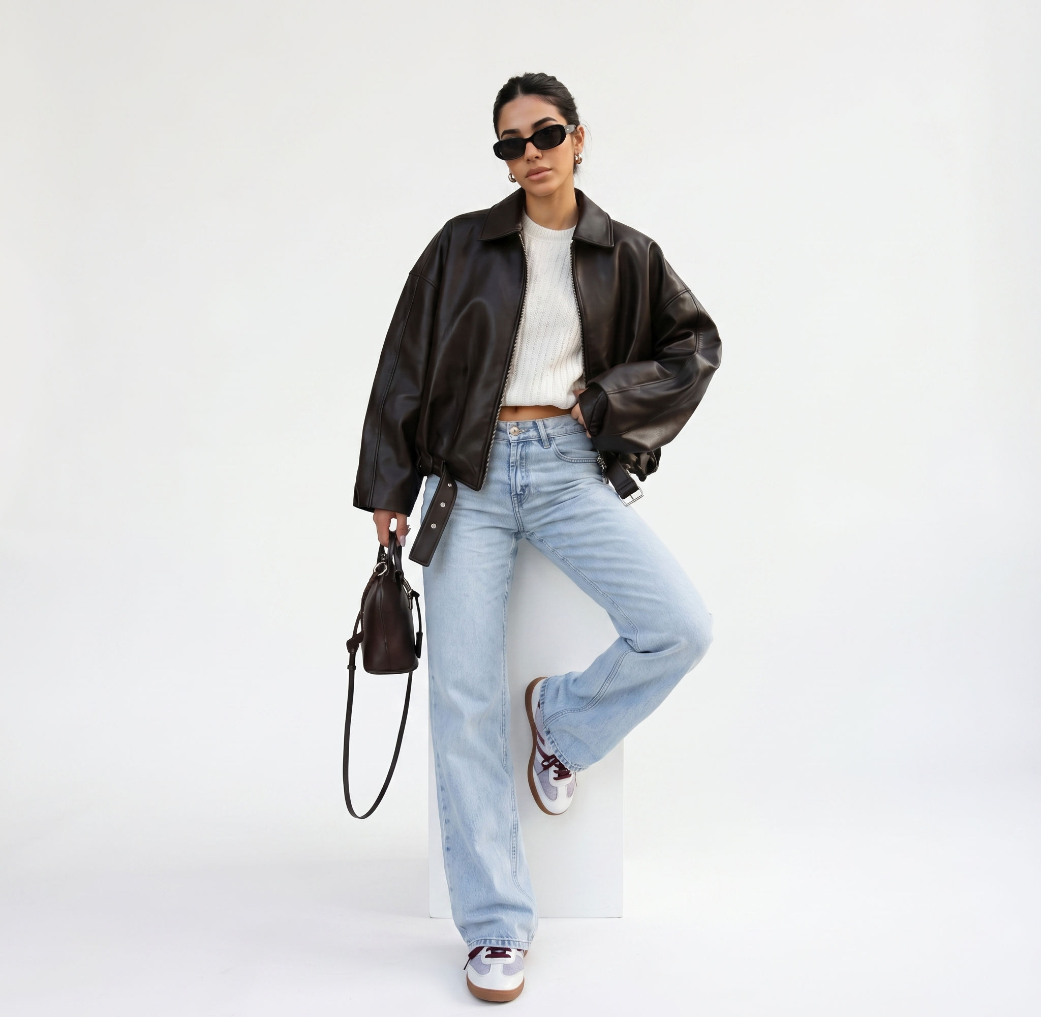 Éclipse Leather Bomber