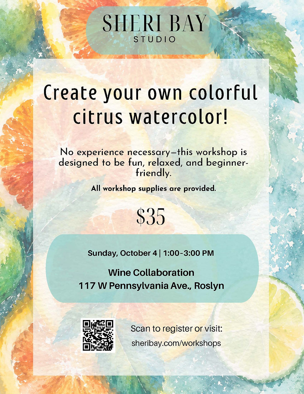Create Your Own Colorful Citrus Watercolor
