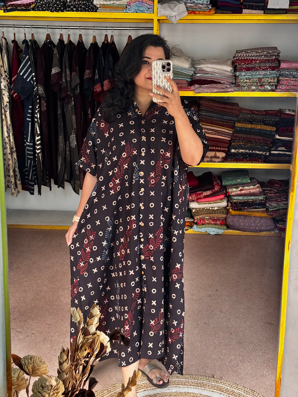 Thumbnail: The Wander Edit Kaftan Shirt Dress