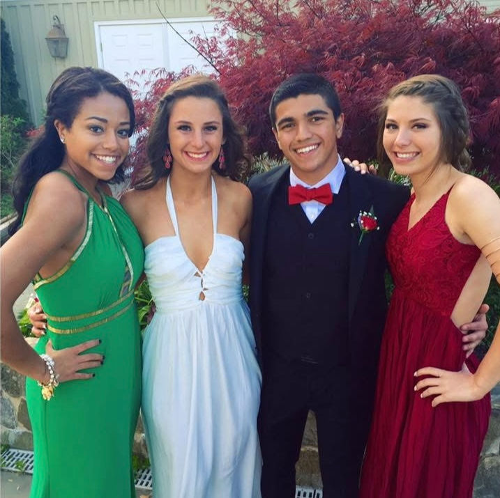 Kylee, Baseem, Rachel & Colette Zdobysz at our senior prom!