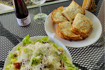 Mabel's Side Caesar Salad & Garlic Bread with Cheese