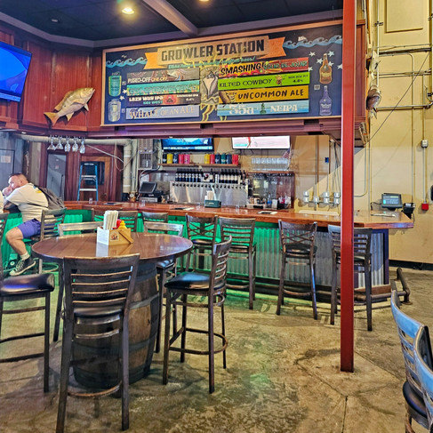 The bar at The Waterfront Brewery in Key West, Florida