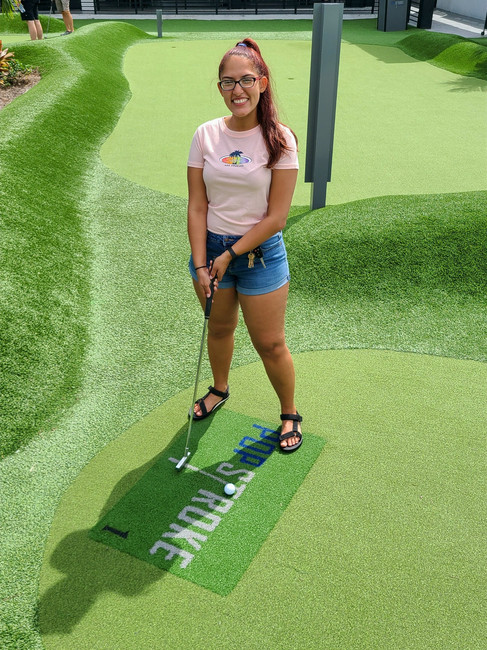 DLT! prepping for their first swing at Popstroke Sarasota's Black Course