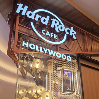 Logotipo de Hard Rock Cafe en Hard Rock Hollywood