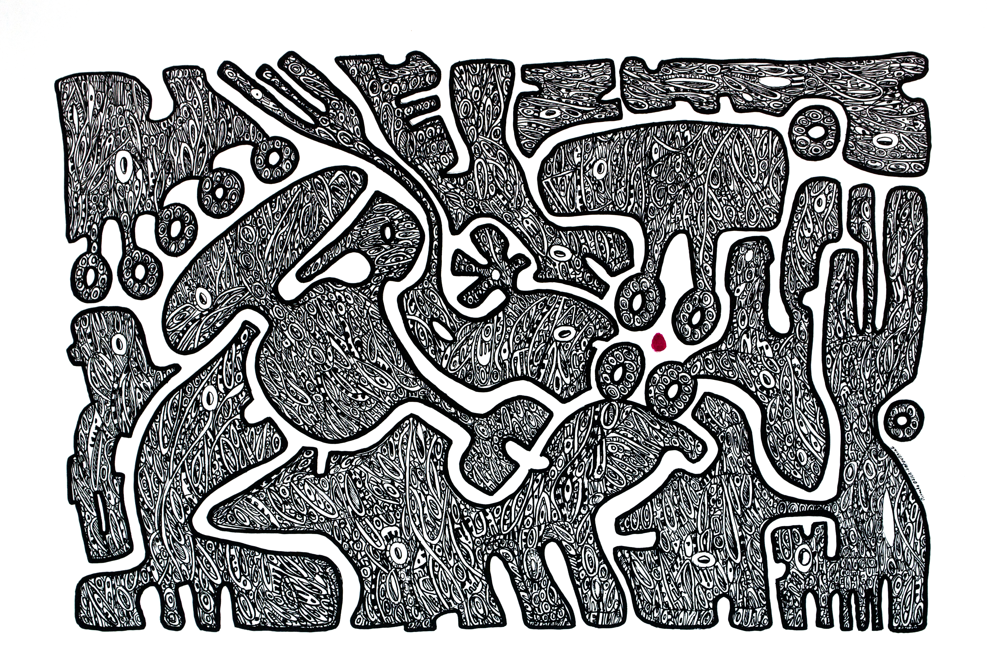 Série_les_signes,_sans_titre_7,_acrylique_sur_papier,_60x80cm,_Ricardo_OZL,_2018_,©G.GERMAIN_