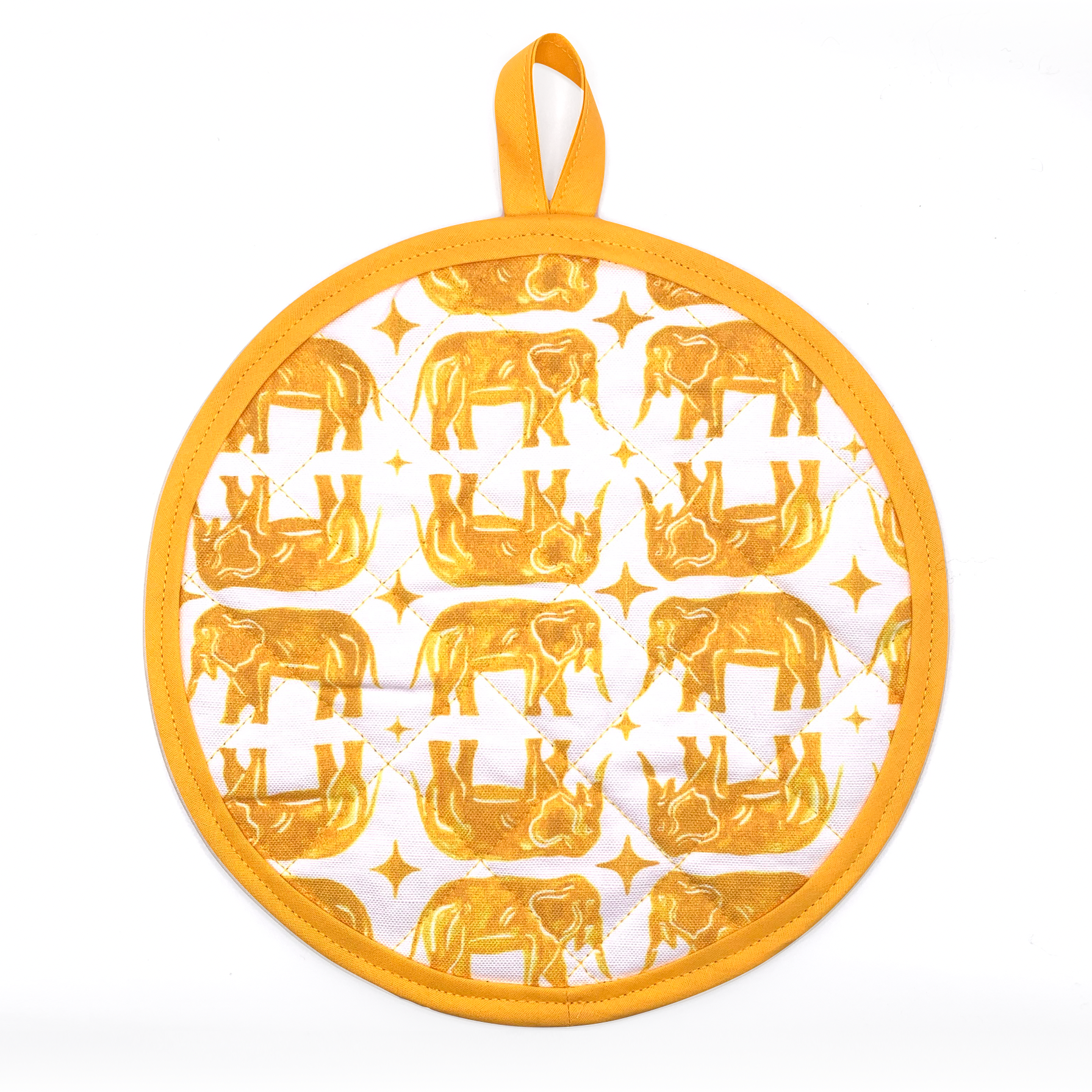 Mix N' Match Shiny Elephants & Songbird Pot Holder