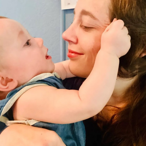 Deaire Pecora with children, disAbility Maternity Care, featured on Brilliant-Online