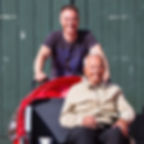 Ole Kassow’s encounter with Thorkild Thim (seated) inspired him to start and pilot Cycling Without Age into a global movement, featured on Brilliant-Online