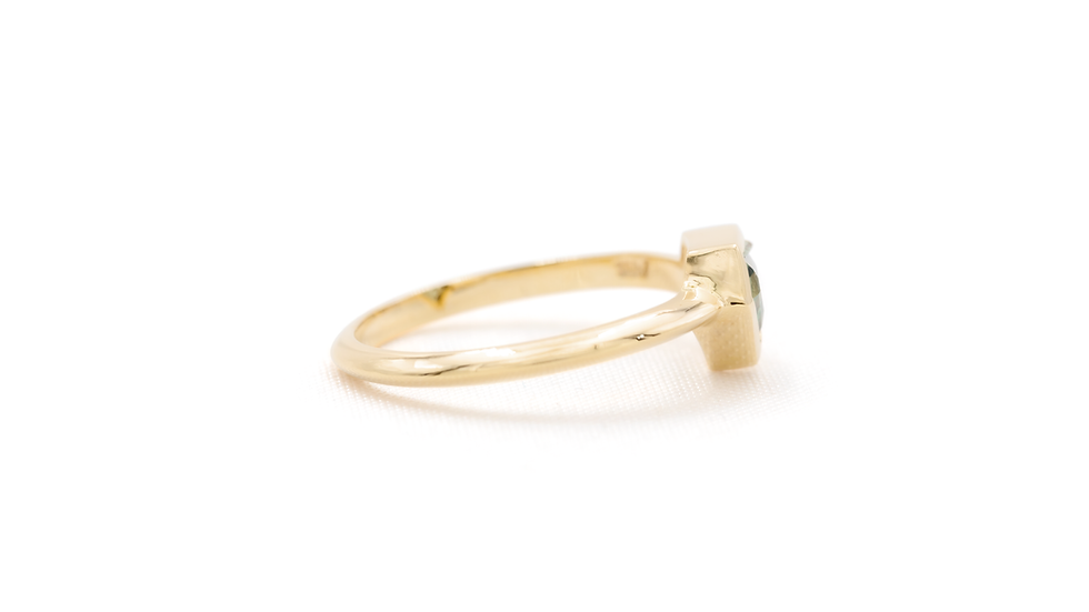 Miniatura: Anillo Zafiro Escudo Pentagonal Bisel