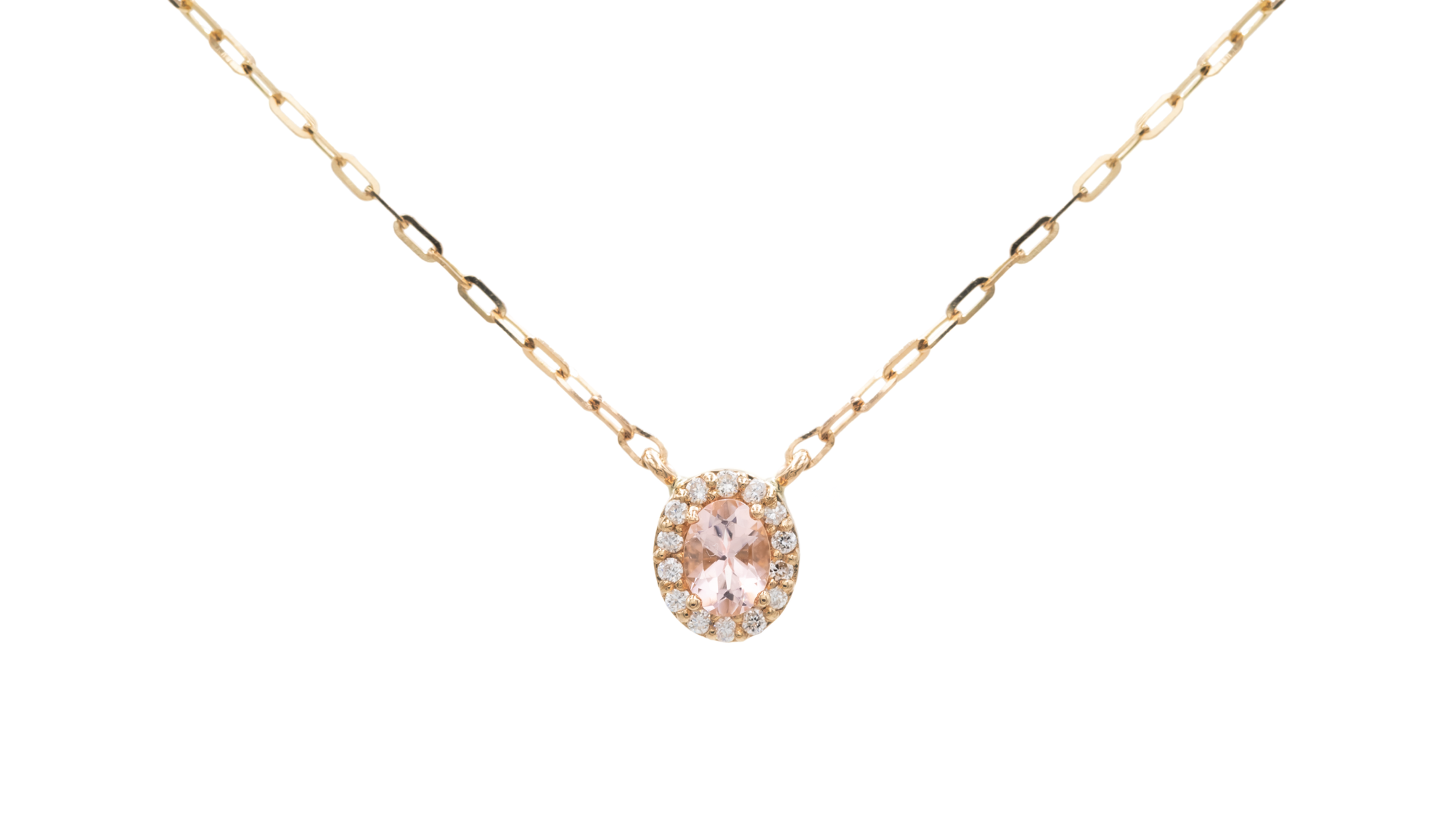 Dije Morganita Oval con Halo