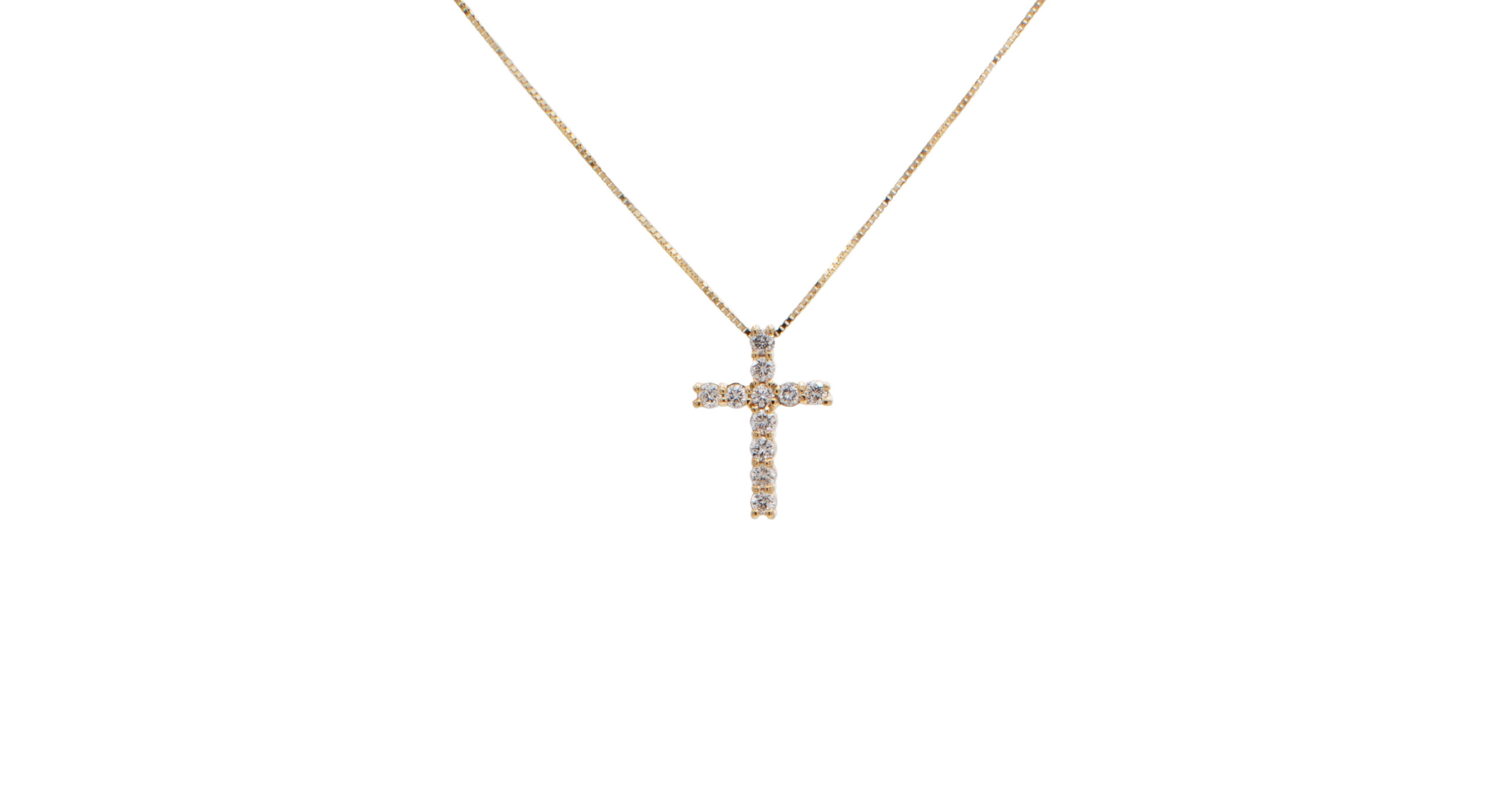 Dije Cruz de Diamantes 0.33 cts