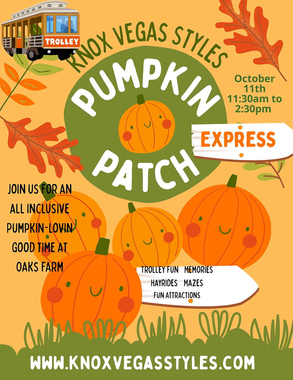 All In-Inclusive Pumpkin Patch Trolley Adventure