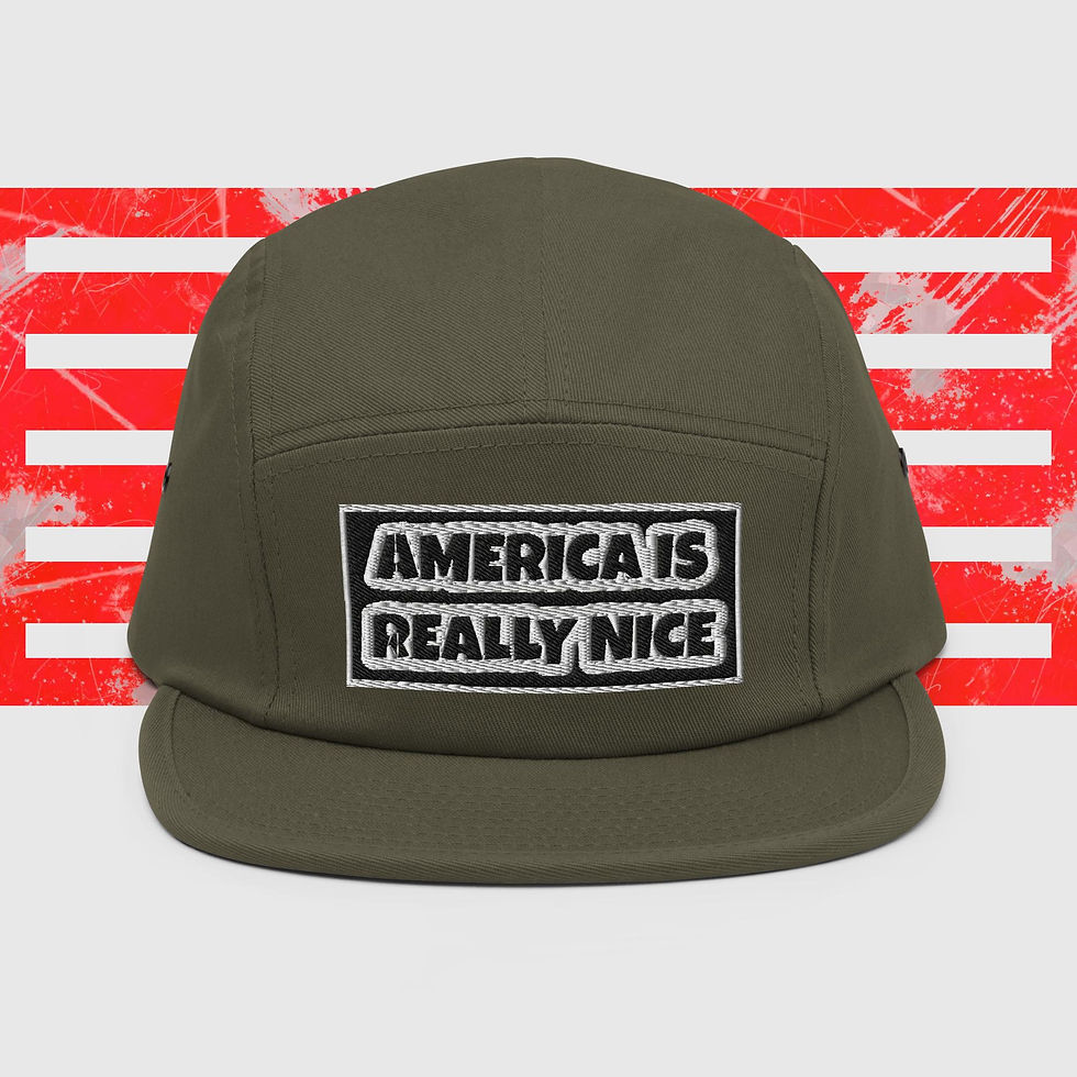 Thumbnail: America Is Really Nice 5 Panel Hat