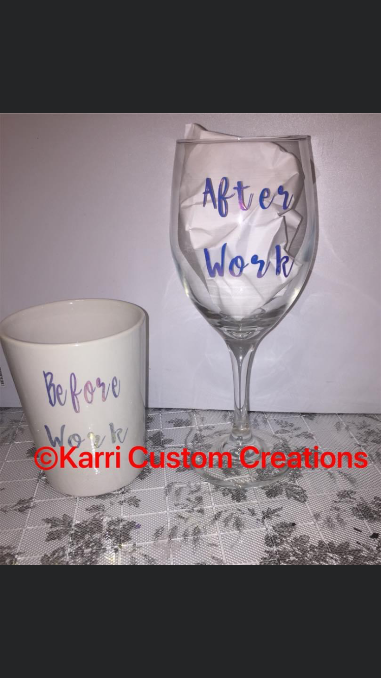 Thumbnail: Glitter base, personalized wine glass