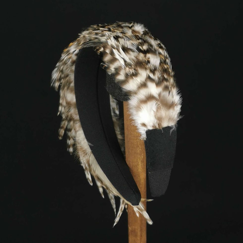 Thumbnail: Cerchietto Piume, Headband with Feathers, Wedding Guest Headpiece, Fascinator, Claudia della Frattina JCN Fascinators