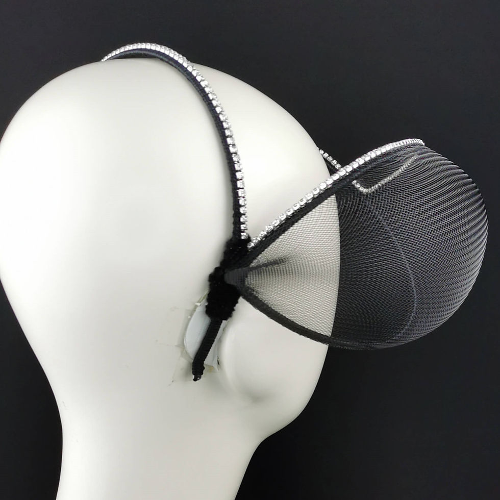 Miniatura: Maschera Futurista, Futuristic Headpiece, Avant-garde Headpiece, Futuristic Mask, Claudia della Frattina JCN Fascinators