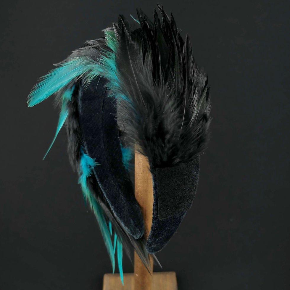 Thumbnail: Cerchietto Piume, Headband with Feathers, Wedding Guest Headpiece, Fascinator, Claudia della Frattina JCN Fascinators