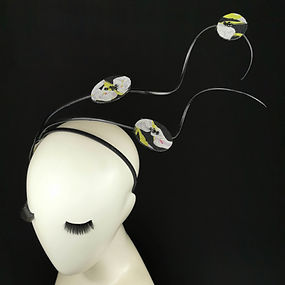 Minimalist Headpiece: Feathers and Silk