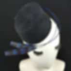 Thumbnail: Cappellino Lapin con Piume, Cappello da Sera, Fur Felt Percher Hat, Evening Hat, Claudia della Frattina JCN Fascinators