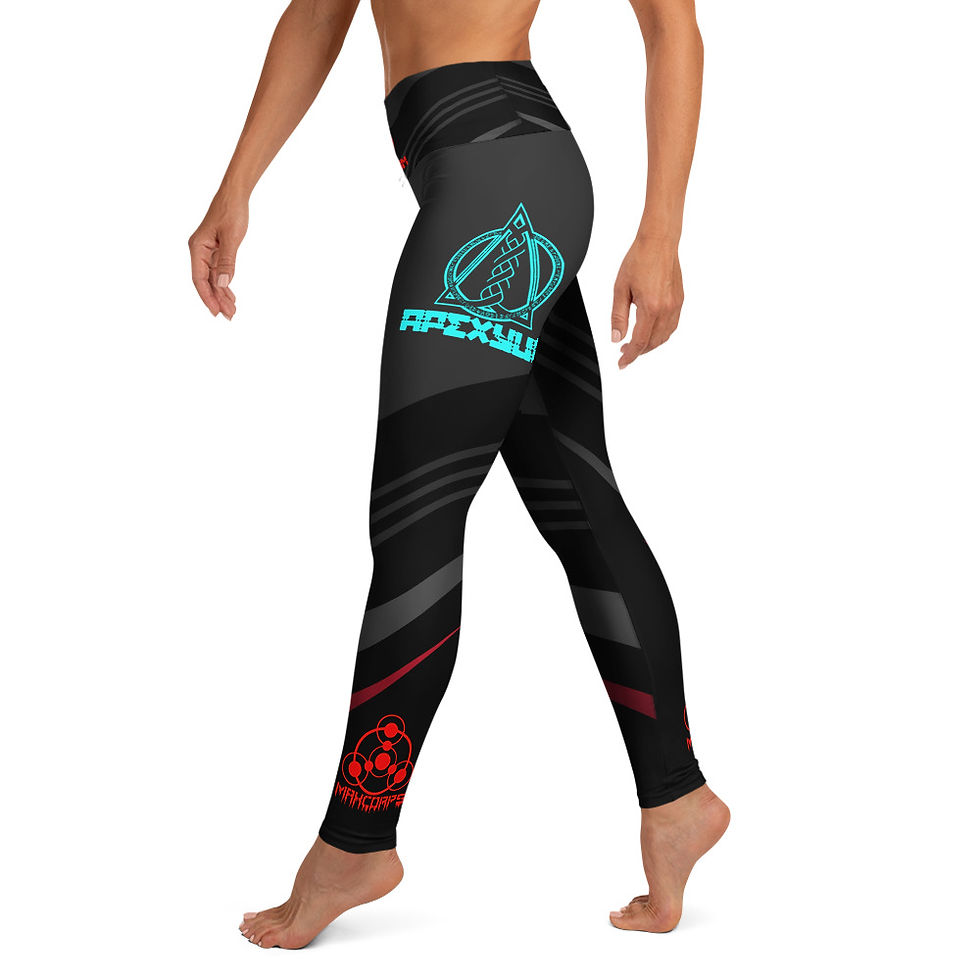 Thumbnail: Title: Apexyum "The Sacred Apex" Black Edition Yoga Leggings – Apexyum Wear