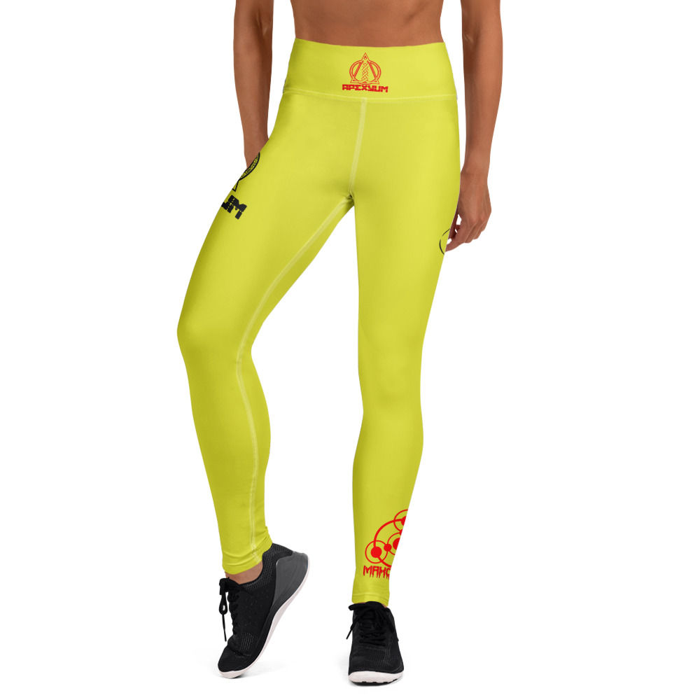 Apexyum "The Sacred Apex" Lime Edition Yoga Leggings – Apexyum Wear