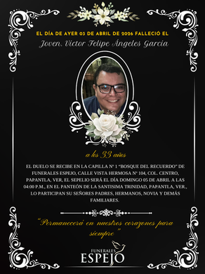 Joven. Víctor Felipe Ángeles García