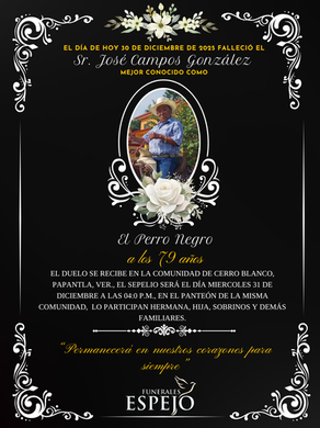 Sr. José Campos González