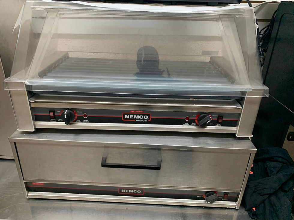 Thumbnail: Hot Dog Bun Wamer Set  SOLD!