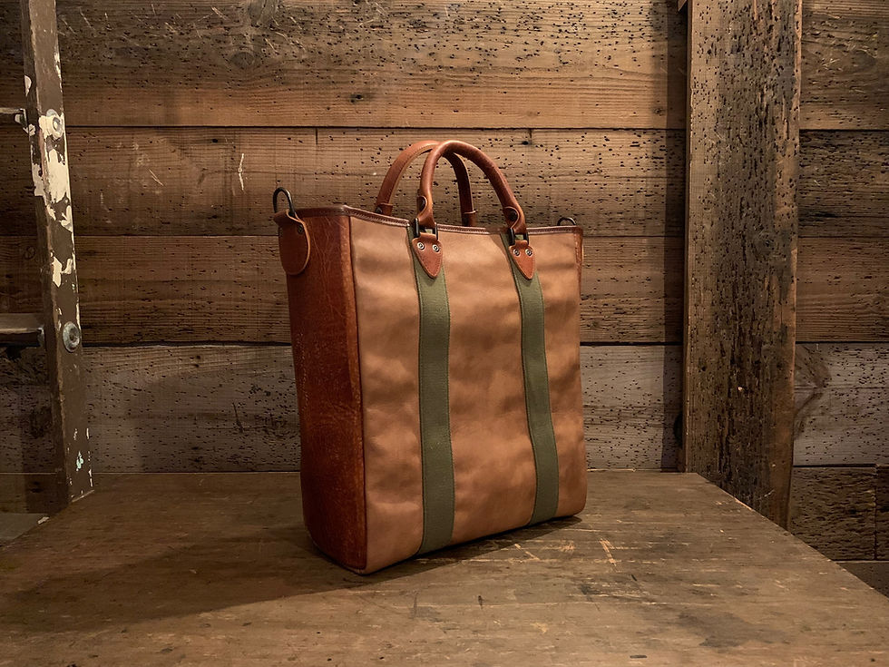 サムネイル： Vintage Calf Shotgun Tote
