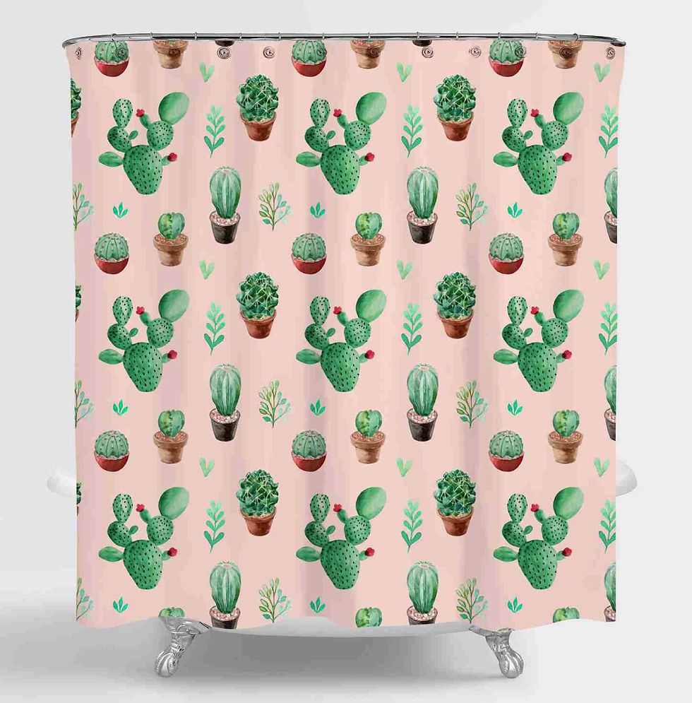 Cacti Shower Curtain