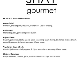 The Galley / Friday 6/2 Menu
