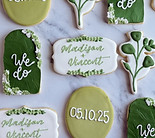 custom wedding cookie set
