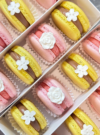 individually packaged macarons