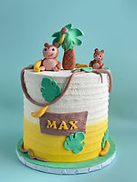 8" cake with fondant decor