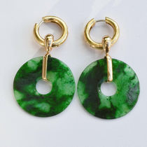 Jade Pi Ohrschmuck Hänger Roségold Peter Loosli Objekt Design