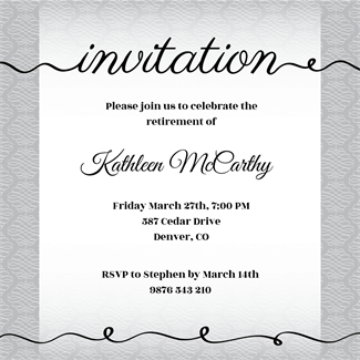 INVITATIONS