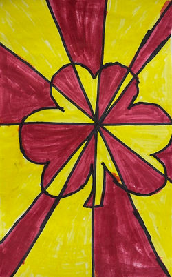 Op Art Shamrocks