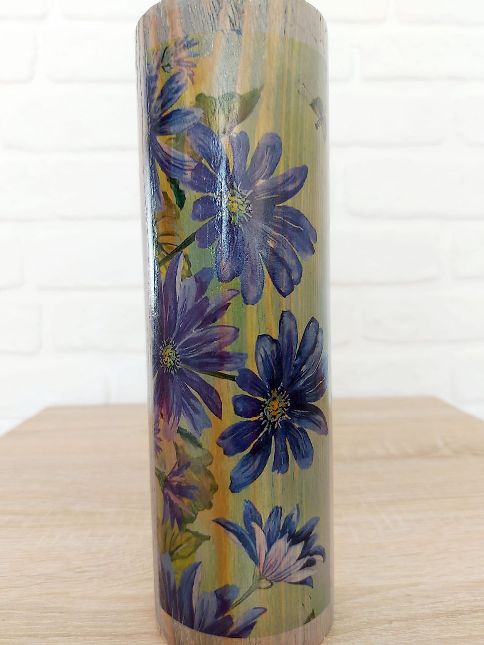 Thumbnail: RETRO NOW BLUE GARDEN WOODEN LEG LAMP